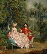Thomas Gainsborough Lady and Gentleman in a Landscape (mk08) Sweden oil painting artist